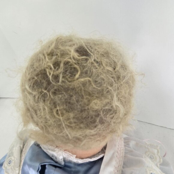 Vintage BERENGUER Reborn Baby Girl Doll 19” Eyelashes Weighted‎ Mohair Blond - Picture 12 of 16